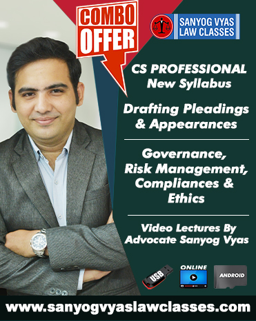 CS PROFESSIONAL -NEW SYLLABUS DRAFTING & GOVERNANCE, RISK MGMT,COMPLIANCES & ETHICS COMBO 